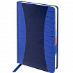 Ежедневник датированный 2026 А5 148х218 мм, GALANT "CombiContract", под кожу, темно-синий, 117486