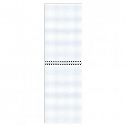 Блокнот БОЛЬШОЙ ФОРМАТ А4 200х290 мм, 80 л., гребень, картон, жесткая подложка, клетка, ОФИСМАГ, темно-синий, 129865