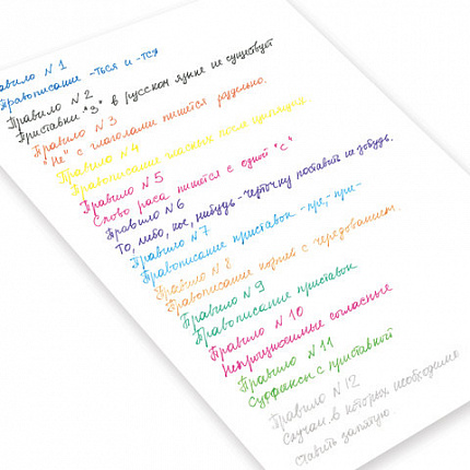 Ручки гелевые ЮНЛАНДИЯ, НАБОР 12 ЦВЕТОВ, БЛЕСТКИ, корпус с печатью, узел 0,7 мм, линия письма 0,5 мм, 142805