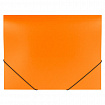 Папка на резинках BRAUBERG "Office", оранжевая, до 300 листов, 500 мкм, 228084