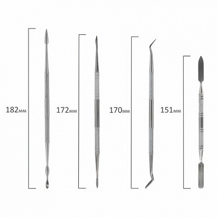 Стеки для лепки и моделирования металлические НАБОР 4 шт., BRAUBERG ART CLASSIC, 271171