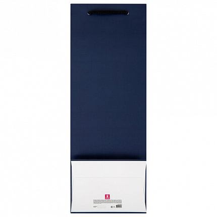 Пакет подарочный (1 шт.) новогодний, 13x9x36 см, "Bottle #2", голография, ассорти, ЗОЛОТАЯ СКАЗКА, 592429