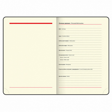 Ежедневник недатированный А5 (138х213 мм), BRAUBERG VISTA, под кожу, гибкий, 136 л., "Good old England", 112010