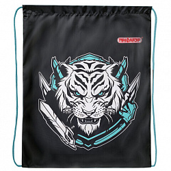 Мешок для обуви ПИФАГОР, 1 отделение, 42х34 см, "White tiger", 272389