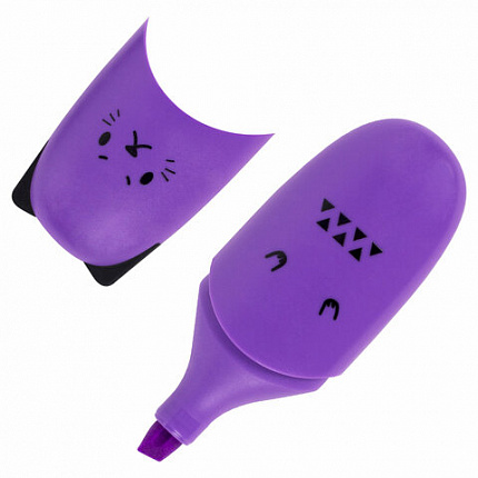 Набор текстовыделителей мини 12 ЦВЕТОВ BRAUBERG KIDS "CUTE CATS", линия 1-5 мм, 152437