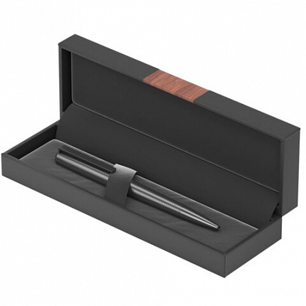 Ручка подарочная шариковая GALANT "Botta", корпус черный, детали черные, узел 0,7 мм, линия письма 0,5 мм, синяя, 144166