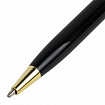 Ручка подарочная шариковая BRAUBERG "Slim Black", корпус черный, узел 1 мм, линия письма 0,7 мм, синяя, 141402