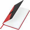 Ежедневник датированный 2027, А5, 138х213 мм, BRAUBERG "Swirl", под кожу, держатель для ручки, красный, 118046