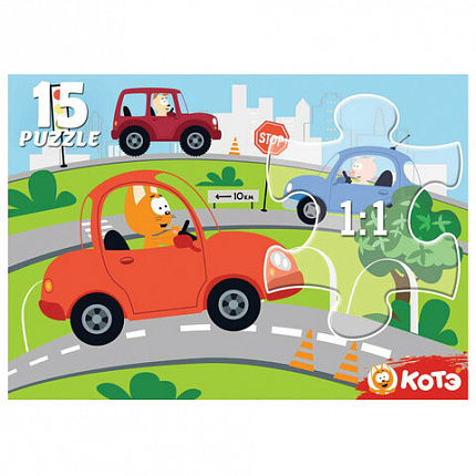 Пазл картонный "МАКСИ-ПАЗЛЫ", АССОРТИ, 180х125х40 мм, РК