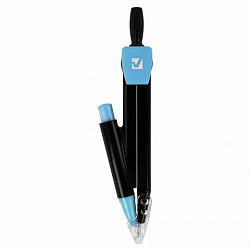 Готовальня BRAUBERG ULTRACOLOR 3 предмета: циркуль 132 мм, механический карандаш, грифель, ластик, пенал, 210804