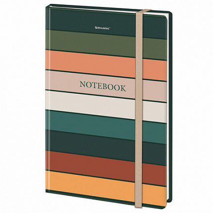 Блокнот с резинкой в клетку 96 л., БОЛЬШОЙ ФОРМАТ А4 204х290 мм, BRAUBERG, "Classic", 115529