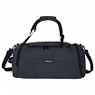 Сумка спортивная HEIKKI TRAVEL (ХЕЙКИ) с отделением для обуви, 7 карманов, темно-серая, 23х48х25 см, 272628