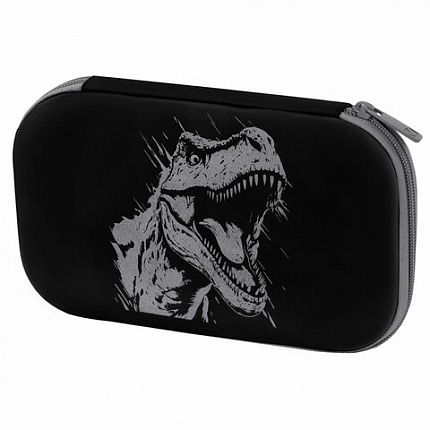 Пенал BRAUBERG SHINY, 1 отделение, 1 откидная планка, EVA, 22х13х4 см, "Scary dino", 273517