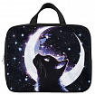Папка на молнии с ручками BRAUBERG KIDS А4, 1 отделение, полиэстер, 80 мм, "Moon cat", 274513