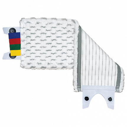 Насадка МОП плоская 34х15 см для набора 602118, на кнопках, микроволокно,VILEDA "УльтраСпидМиниМикроЛайт", 517278