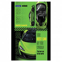 Блокнот МАЛЫЙ ФОРМАТ А6, 40 л., склейка, мелованная бумага, клетка, глянцевая ламинация, HATBER, "Скорость и мощь", 077053, 40Б6лA1к