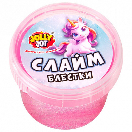 Слайм МИКС, 100 г, АССОРТИ, 8 видов, JOLLY JOT (ДЖОЛЛИ ДЖОТ), 667321
