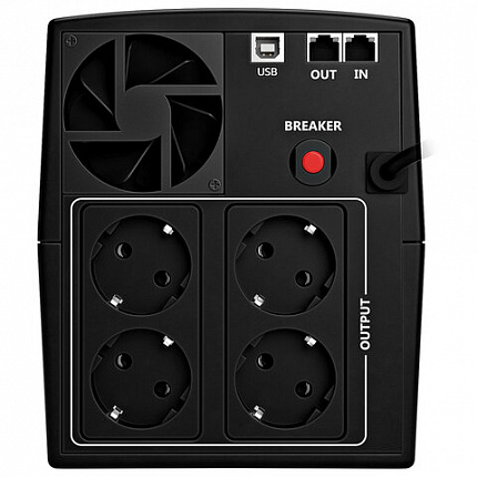 Источник бесперебойного питания IPPON Back Basic 2200 Euro, 2200 ВА (1320 Вт), 4 евророзетки, 1108028