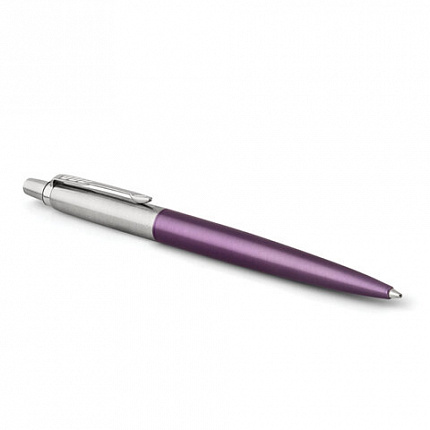 Ручка шариковая PARKER "Jotter Core Victoria Violet CT", корпус фиолетовый, детали хром, синяя, 1953190