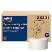 Бумага туалетная 170 метров, Tellus/TORK (Система T2) ADVANCED, КОМПЛЕКТ 12 рулонов, 2-слойная, белая, 120231