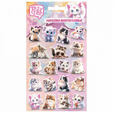 Наклейки объемные АССОРТИ, 11х20 см, PRIORITY