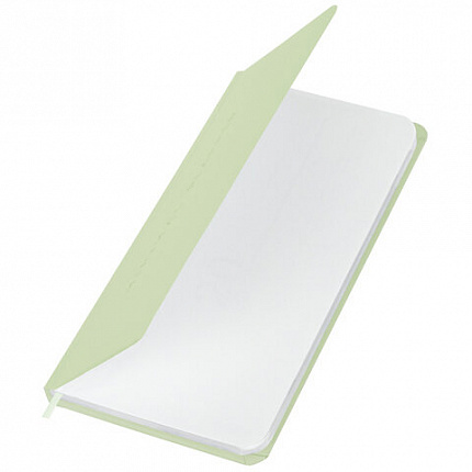 Еженедельник недатированный с резинкой 171х93 мм, BRAUBERG, твердый, 64 л., "Minimal", зеленый, 116314