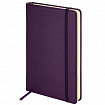 Ежедневник недатированный А5 138х213 мм, BRAUBERG "Base", под кожу, 160 л., фиолетовый, 116256