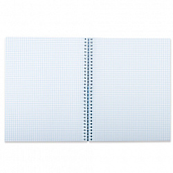 Тетрадь А5 120 л. BRAUBERG, гребень, клетка, твёрдая обложка, "Dark" (микс в спайке), 404450