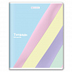 Тетрадь А5 48 л. BRAUBERG скоба, клетка, выборочный лак, кросс-серия PASTEL, 405189
