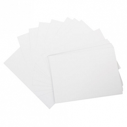 Картон белый А4 МЕЛОВАННЫЙ EXTRA (белый оборот), 20 листов папка, ОСТРОВ СОКРОВИЩ, 200х290 мм, 111313