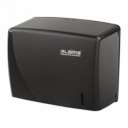 Диспенсер для полотенец LAIMA PROFESSIONAL ORIGINAL (Система H3), V-сложения, черный, ABS, 605762