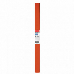 Бумага гофрированная/креповая, 32 г/м2, 50х250 см, оранжевая, в рулоне, BRAUBERG, 126530