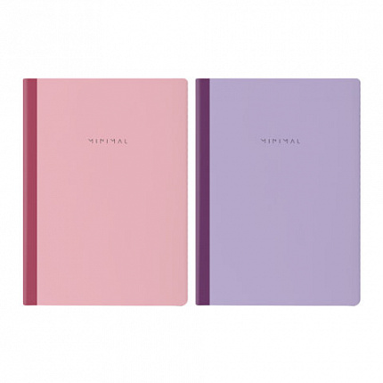 Тетрадь А4 96л. BRAUBERG на сшивке с корешком, клетка, обложка картон, Minimal Pastel, 405282