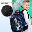 Рюкзак BRAUBERG KIDS FLOSSY, 2 отделения, 3 кармана, "Soccer Club", 3D-панель, 40х28х18 см, 273181