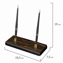 Набор настольный GALANT "Blackwood" из дерева, 9 предметов, цвет "чёрное дерево", 238165