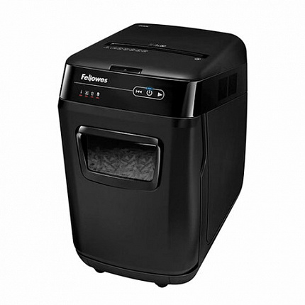 Уничтожитель (шредер) FELLOWES AUTOMAX 200C, 4 уровень секретности, фрагменты 4х38 мм, 200 листов, корзина 32 литра, FS-465, FS-46536