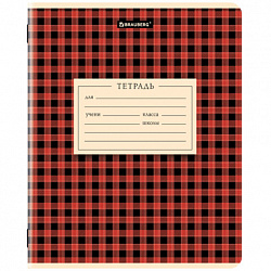 Тетрадь 12 л. BRAUBERG линия, обложка картон, CLASSIC TEXTURE, 107284