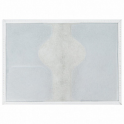 Обложка для паспорта натуральная кожа флоттер, принт "Сердечки", цвет белый, BRAUBERG, 238866