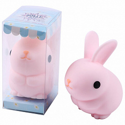 Игрушка-антистресс "ЗАЙЧИК-УШАСТИК", 9х7 см, ассорти, 2 цвета, JOLLY JOT (ДЖОЛЛИ ДЖОТ), 665801