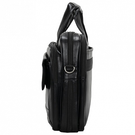 Сумка портфель BRAUBERG DANDY с отделением для ноутбука 15-16", 2 отделения, экокожа, "Quantum", 31х41х15 см, 240511