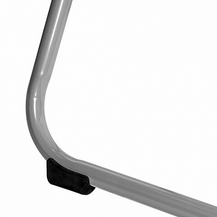 Стулья складные BRABIX "Golf Lite CF-017", КОМПЛЕКТ 4 шт., серебристый каркас, пластик, чёрный, 533034