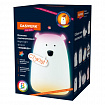 Ночник силиконовый LED "Медведь" 111x111x160 мм, белый свет/RGB, таймер, USB, аккумулятор 1200 мАч, DASWERK (ДАСВЕРК), 238938