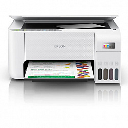 МФУ струйное EPSON L3256 "3 в 1", А4, 33 стр./мин, 5760x1440, Wi-Fi, СНПЧ, белый корпус, C11CJ67524