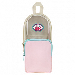 Пенал мягкий BRAUBERG KIDS, 1 отделение, с кармашком, полиэстер/ПВХ, "Backpack", 22х10х7 см, 274590
