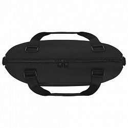 Сумка спортивная HEIKKI QUICK MOVE (ХЕЙКИ), карман на молнии, багажная лента, черная, 41х32х15 см, 273880