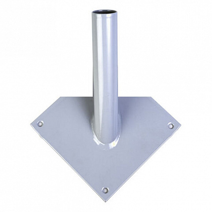 Кронштейн настенный для флага на одно древко, три точки крепления, металл, шк.40177