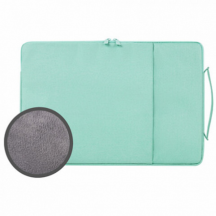 Чехол для ноутбука HEIKKI OPTION 13-14''(ХЕЙКИ), с ручкой и карманом, мятный, 35,5х24х2,5 см, 272601