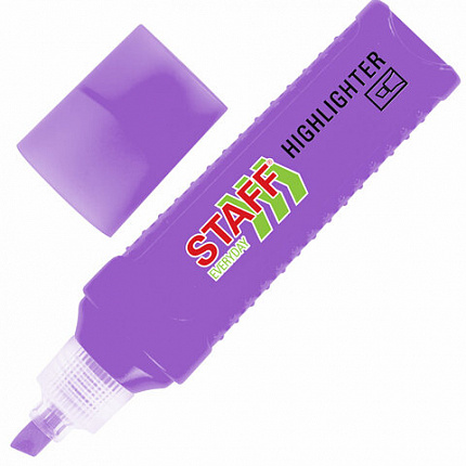 Набор текстовыделителей 12 ЦВЕТОВ, STAFF EVERYDAY HL-707, 6 неоновых цветов + 6 пастельных цветов, линия 1-5 мм, скошен. наконечник, 152552