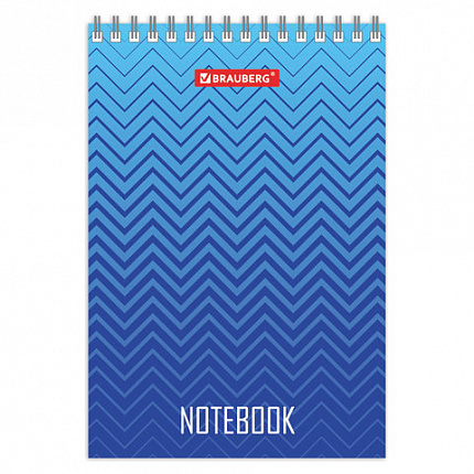 Блокнот МАЛЫЙ ФОРМАТ (97х145 мм) А6, 80 л., гребень, картон, клетка, BRAUBERG, "Геометрия", 129834