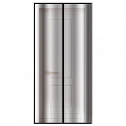 Москитная сетка дверная на магнитах 100х210 см, антимоскитная, черная, DASWERK (ДАСВЕРК), 607985